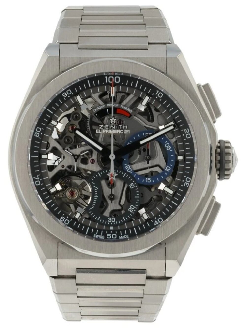 Zenith Defy El Primero Skeleton Dial Titanium 44mm Auto Mens Watch